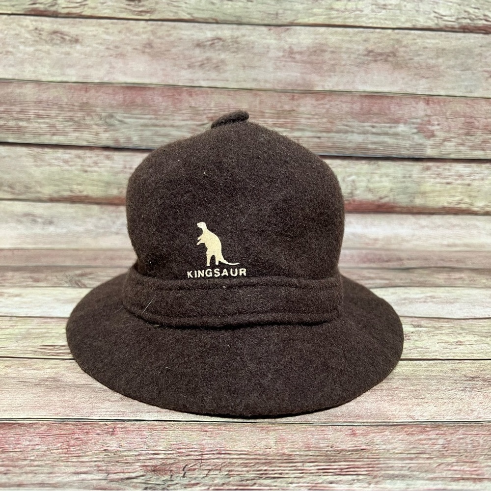 Kingsaur Brown Wool Bucket Hat